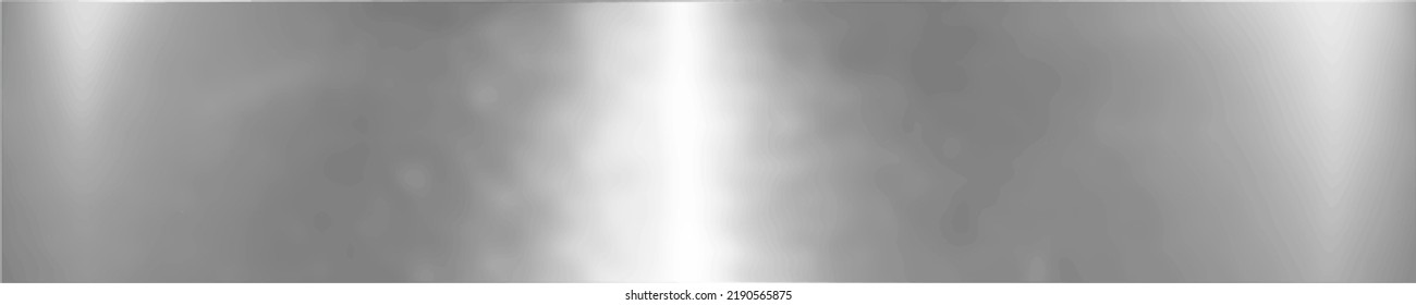 Fondo cromado metálico cepillado. Textura de metal abstracta. Superficie de aceite de fibra de plata. Ilustración vectorial ancha