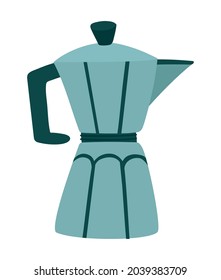 metallic coffee maker over white