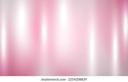 Metallic colored pink foil texture background with light effect. Holographic Pink Gold Vector Background.Iridescent Foil.Glitch Hologram. Pastel metallic paper. Cover design. Abstract gradient. Vector