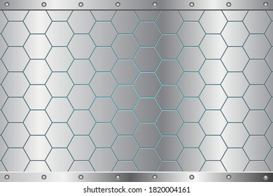 Metallic comb abstract background vector design illustration