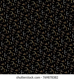 metallic confetti vector background pattern