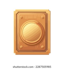 metallic decor vintage brass icon isolated