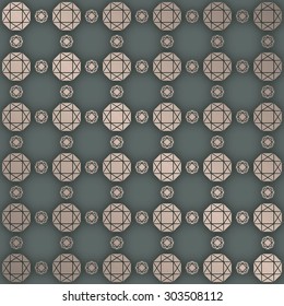 metallic diamond pattern on the vintage gray&green color background
