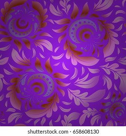 Metallic elements for frame, ribbon, banner, mandalas. Vector gradient seamless texture. Elegant pink, violet and brown vector template. Realistic abstract seamless pattern.