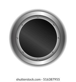 metallic emblem isolated icon
