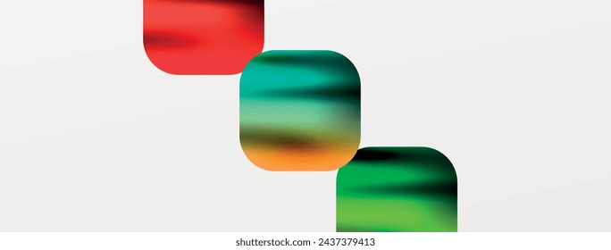 Metallic fluid color with geometric abstract shapes. Vector Illustration For Wallpaper, Banner, Background, Card, Book Illustration, landing page