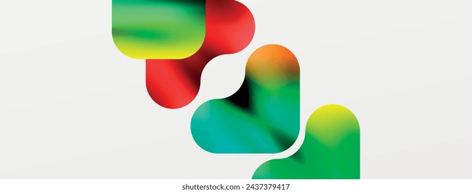 Metallic fluid color with geometric abstract shapes. Vector Illustration For Wallpaper, Banner, Background, Card, Book Illustration, landing page