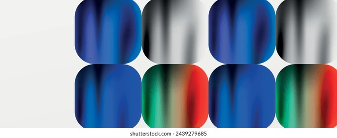 Metallic fluid color with geometric abstract shapes. Vector Illustration For Wallpaper, Banner, Background, Card, Book Illustration, landing page