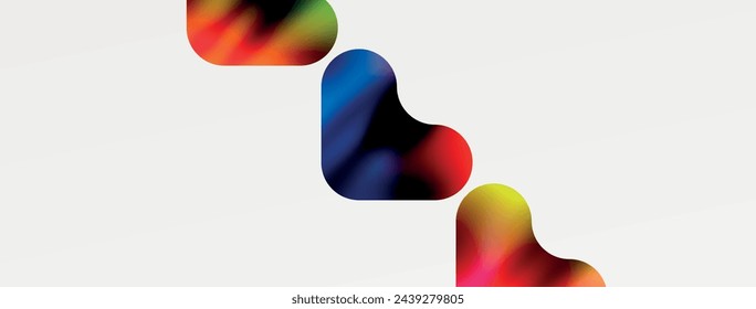 Metallic fluid color with geometric abstract shapes. Vector Illustration For Wallpaper, Banner, Background, Card, Book Illustration, landing page