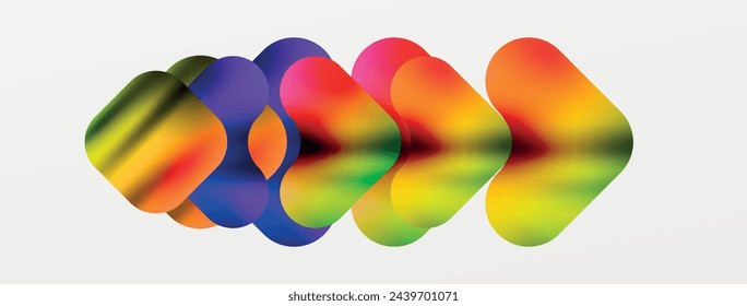 Metallic fluid color with geometric abstract shapes. Vector Illustration For Wallpaper, Banner, Background, Card, Book Illustration, landing page