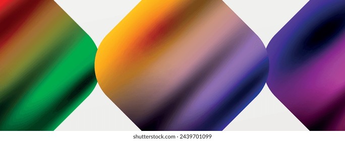 Metallic fluid color with geometric abstract shapes. Vector Illustration For Wallpaper, Banner, Background, Card, Book Illustration, landing page