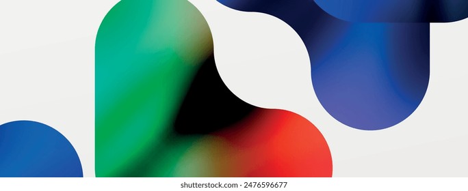 Metallic fluid color with geometric abstract shapes. Vector Illustration For Wallpaper, Banner, Background, Card, Book Illustration, landing page
