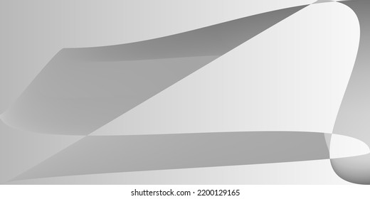 Ilustración de Gris Digital de Fluidos Metálicos. Fondo Futurista De Plata Gris Suave. Malla de degradado de la tecnología de forma de capas mínimas. Superficie lisa Monocromática Dinámica Moderna de Aluminio.