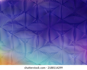 Metallic flyer neon hologram texture vector background. Abstract wallpaper with holo texture. Fashionable neon holographic gradient template for flyer design.