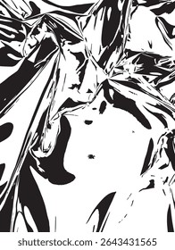 Metallic Foil Texture on White Background for Luxury, Reflective, or Shiny Design Elements