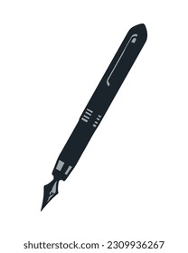 Metallic fountain pen creates sharp signature isolated