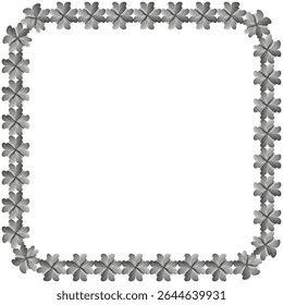 Bastidor de engranajes metálico. Elemento de borde de Industrial. Decoración de patrón de rueda dentada. Vector ilustración mecánica.