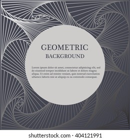 Metallic geometric background. EPS 10.