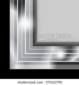 diseño abstracto de material geométrico metálico