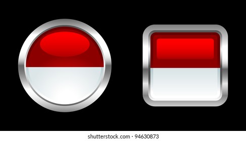 Metallic Glossy Flag series - Indonesia