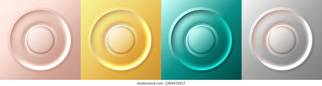 diseño de gradiente brillante metálico impresionante color Asombroso lente de círculo mejor colección