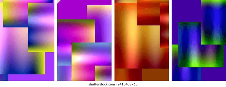 Metallic glossy square concept posters. Vector illustration For Wallpaper, Banner, Background, Card, Book Illustration, landing page