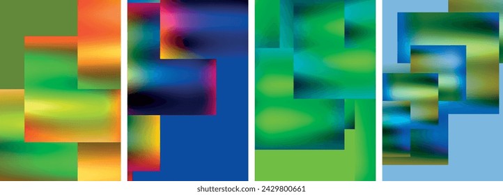 Metallic glossy square concept posters. Vector illustration For Wallpaper, Banner, Background, Card, Book Illustration, landing page