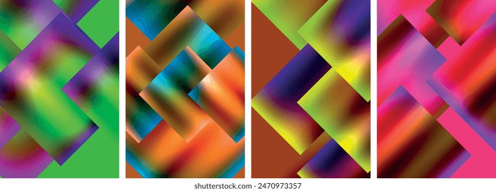 Afiches de concepto cuadrado brillante metálico. Ilustración vectorial Para Fondo de pantalla, Anuncio, Fondo, Tarjeta, Ilustración de libro, página de destino