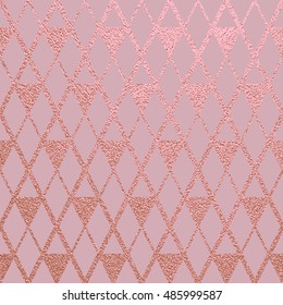 Metallic glossy texture. Rose quartz pattern. Abstract shiny background. Luxury sparkling background.