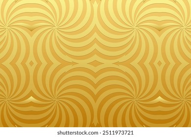 Metallic gold background, tribal design cover, banner. Geometric gold 3D pattern of lines. Embossed ornaments, handmade. Ethnic boho style of the East, Asia, India, Mexico, Aztec, Peru.