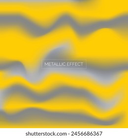 Metallisches Gold und graue strukturierte Hintergrund reflektierende Strömung