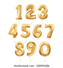 Metallic Gold Letter Balloons, 123 golden numeral alphabeth. Gold Number Balloons, 1, Alphabet Letter Balloon, 2, Number Balloon, 3 Air Filled Ball, numeral character