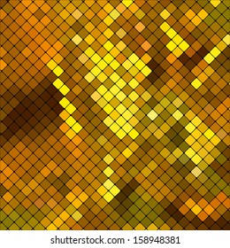 Metallic gold mosaics. Abstract vector background.