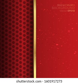 Metallic golden red shiny  elegant realistic geometric abstract modern vector background techno rippled decoration, luxury strong design for web and  print decoration  