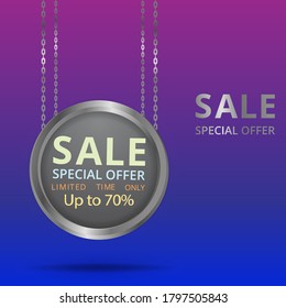 Metallic golden stage  realistic, round platform and realistic frame minimal background, 3d scene for product presentation or mockup. Sale promo podium, for winner, advertising.