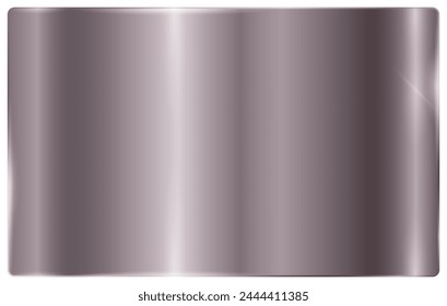 El fondo de degradado metálico es de color púrpura oscuro. Un patrón de degradado metálico brillante. Una placa con una textura de papel de aluminio. Vector EPS 10.