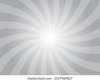 Metallic gray color sunburst background. Abstract pink sunbeams design wallpaper. Colorful spinning lines for template, banner, poster, flyer. 