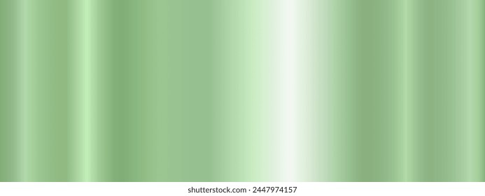 Metallic green gradient. A banner with a metallic gradient texture. Vector illustration.