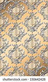 metallic holiday damask