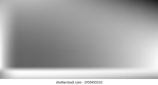 Metallic Horizontal Gradient Mesh. Natural  Vibrant Trendy Background. Grey Black White Horizontal Lines Backdrop. Gray Aluminium Horizontal Gradient Mesh. Monochromatic Smooth Surface Illustration.