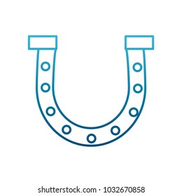 Metallic horseshoe symbol