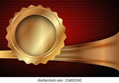 The metallic infographic element