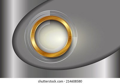 The metallic infographic element