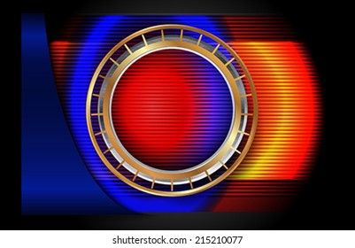 The metallic infographic element