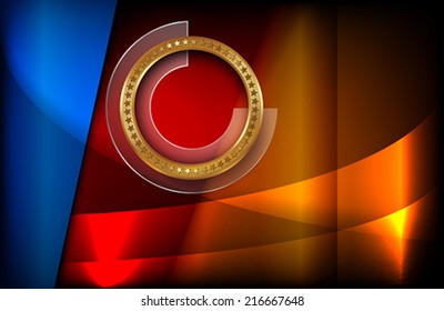 The metallic infographic element