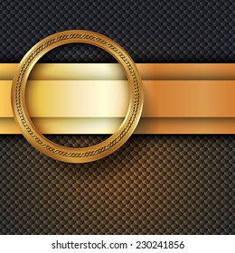 The metallic infographic element