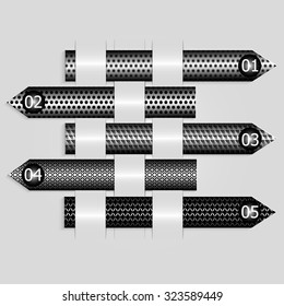 Metallic infographic template for business vector illustration, web design, eps 10