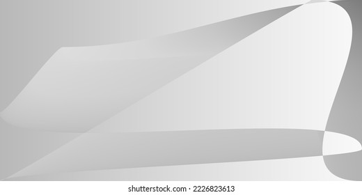 Metallische Lagen graue, digitale glatte Oberfläche. Futuristische Form Moderne glatte Illustration. Graues Flüssiges Aluminium, minimaler unscharfer Hintergrund. Technologie monochromatische Silver Dynamic Gradient Mesh.