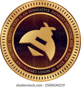 Metallic looking hivemapper-honey cryptocurrency drawings on abstract background. 3d illustrations.