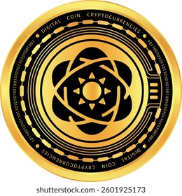 Metallic looking solar-sxp cryptocurrency drawings on abstract background. 3d illustrations.